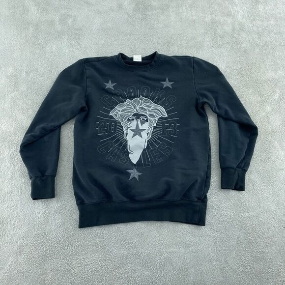 Crooks & Castles Black Graphic Sweatshirt Mens M 4379 - Picture 1 of 8